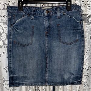 LEI Classic Blue Denim Pencil Skirt